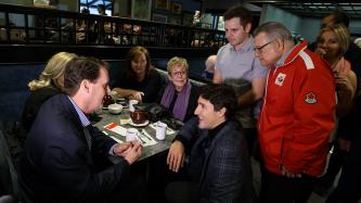 Photo number 3 from the photo gallery Prime Minister Justin Trudeau stops by Nicky's Café and Bake Shop in Regina, Saskatchewan