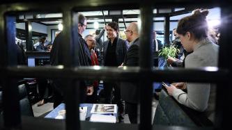 Photo number 4 from the photo gallery Prime Minister Justin Trudeau stops by Nicky's Café and Bake Shop in Regina, Saskatchewan