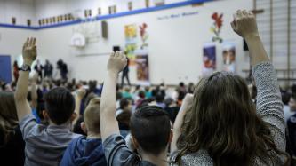 Photo numéro 9 de la galerie de photos Le premier ministre Justin Trudeau rencontre les étudiants de l’école Robert H. Smith à Winnipeg, au Manitoba