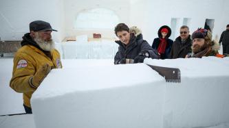Photo number 3 from the photo gallery Prime Minister Justin Trudeau visits the Snowking’s Winter Festival Snowcastle in Yellowknife, Northwest Territories