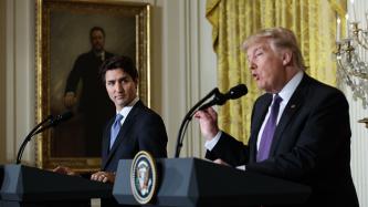 Photo number 3 from the photo gallery Prime Minister Trudeau and President Trump hold a joint press conference at the White House