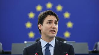 Photo numéro 1 de la galerie de photos Le premier ministre Trudeau s'adresse au Parlement européen, à Strasbourg, en France