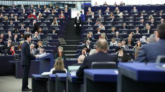 Photo numéro 2 de la galerie de photos Le premier ministre Trudeau s'adresse au Parlement européen, à Strasbourg, en France