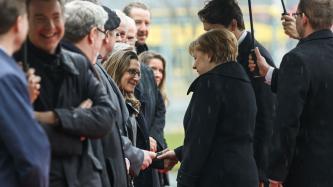 Photo number 3 from the photo gallery Chancellor Merkel welcomes Prime Minister Justin Trudeau to the Federal Chancellery in Berlin, Germany