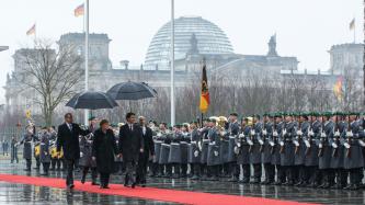 Photo number 5 from the photo gallery Chancellor Merkel welcomes Prime Minister Justin Trudeau to the Federal Chancellery in Berlin, Germany