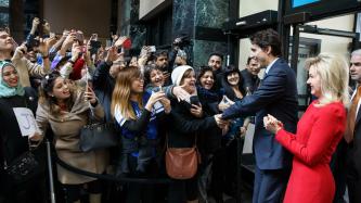 Photo number 1 from the photo gallery Prime Minister Justin Trudeau meets with Mayor Bonnie Crombie in Mississauga, Ontario