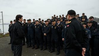 Photo numéro 4 de la galerie de photos Le premier ministre Justin Trudeau visite le NCSM Chicoutimi pendant son passage à la BFC Esquimalt