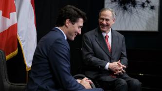 Photo number 2 from the photo gallery Prime Minister Justin Trudeau meets with the Governor of Texas, Greg Abbott, in Houston, Texas