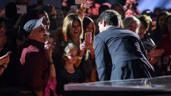 Photo number 1 from the photo gallery Prime Minister Justin Trudeau and Sophie Grégoire Trudeau participate in the 2017 Junos in Ottawa