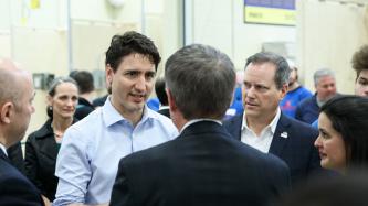 Photo number 5 from the photo gallery Prime Minister Justin Trudeau and MP Darren Fisher visit the Nova Scotia Community College's Waterfront Campus in Dartmouth