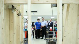 Photo number 7 from the photo gallery Prime Minister Justin Trudeau and MP Darren Fisher visit the Nova Scotia Community College's Waterfront Campus in Dartmouth