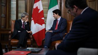 Photo number 14 from the photo gallery Prime Minister Justin Trudeau meets with the Prime Minister of Italy, Paolo Gentiloni, in Ottawa