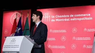 Photo number 1 from the photo gallery Prime Minister Justin Trudeau attends the Chamber of Commerce of Metropolitan Montreal