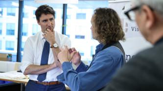 Photo number 3 from the photo gallery Prime Minister Trudeau attends a townhall and visits the OneEleven offices in Toronto