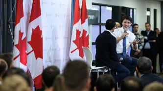 Photo number 7 from the photo gallery Prime Minister Trudeau attends a townhall and visits the OneEleven offices in Toronto