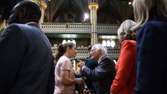 Photo number 3 from the photo gallery Prime Minister Justin Trudeau and Sophie Grégoire Trudeau attend a mass celebrating Montréal’s 375<sup>th</sup> anniversary