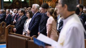 Photo number 4 from the photo gallery Prime Minister Justin Trudeau and Sophie Grégoire Trudeau attend a mass celebrating Montréal’s 375<sup>th</sup> anniversary