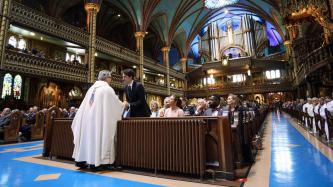 Photo number 5 from the photo gallery Prime Minister Justin Trudeau and Sophie Grégoire Trudeau attend a mass celebrating Montréal’s 375<sup>th</sup> anniversary