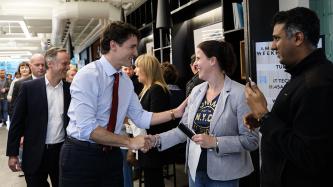 Photo number 10 from the photo gallery Prime Minister Justin Trudeau visits the EA Canada offices in Burnaby, British Columbia