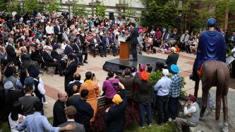 Photo number 2 from the photo gallery Prime Minister Justin Trudeau visits the Gur Sikh Temple in Abbotsford, British Columbia