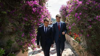 Photo number 2 from the photo gallery Prime Minister Justin Trudeau meets with Emmanuel Macron, President of France, during the G7 in Taormina, Italy