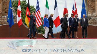 Photo number 2 from the photo gallery Prime Minister Justin Trudeau attends the G7 opening ceremony at the Greek Theatre in Taormina, Italy