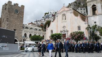 Photo number 4 from the photo gallery Prime Minister Justin Trudeau attends the G7 opening ceremony at the Greek Theatre in Taormina, Italy