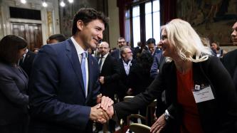 Photo number 3 from the photo gallery Prime Minister Justin Trudeau addresses the Chamber of Deputies at the Chigi Palace in Rome