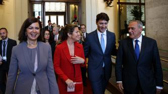 Photo number 4 from the photo gallery Prime Minister Justin Trudeau addresses the Chamber of Deputies at the Chigi Palace in Rome