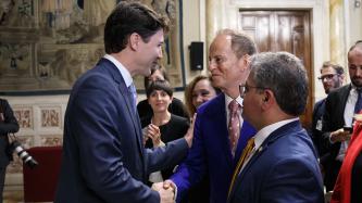 Photo number 8 from the photo gallery Prime Minister Justin Trudeau addresses the Chamber of Deputies at the Chigi Palace in Rome