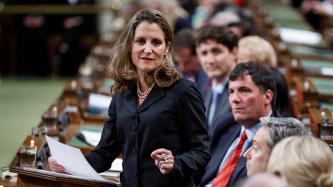 Photo number 1 from the photo gallery Minister Chrystia Freeland outlines Canada's foreign policy objectives during a speech in the House of Commons