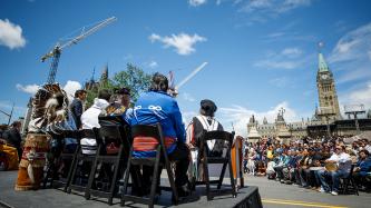 Photo number 4 from the photo gallery Prime Minister Justin Trudeau participates in an announcement about 100 Wellington St. and the renaming of National Aboriginal Day in Ottawa