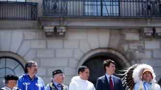 Photo number 7 from the photo gallery Prime Minister Justin Trudeau participates in an announcement about 100 Wellington St. and the renaming of National Aboriginal Day in Ottawa