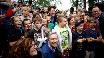 Photo number 5 from the photo gallery Prime Minister Justin Trudeau and Minister François-Philippe Champagne take part in Saint-Jean celebrations in Sainte-Anne-de-la-Pérade and Saint-Louis-de-France, Quebec