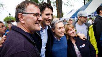 Photo number 6 from the photo gallery Prime Minister Justin Trudeau and Minister François-Philippe Champagne take part in Saint-Jean celebrations in Sainte-Anne-de-la-Pérade and Saint-Louis-de-France, Quebec