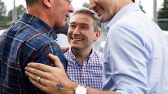 Photo number 8 from the photo gallery Prime Minister Justin Trudeau and Minister François-Philippe Champagne take part in Saint-Jean celebrations in Sainte-Anne-de-la-Pérade and Saint-Louis-de-France, Quebec