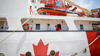 Photo number 10 from the photo gallery Prime Minister Justin Trudeau and MP Sean Casey tour the Canada C3 expedition vessel at the Charlottetown Harbour