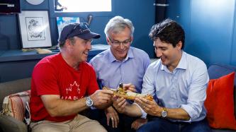 Photo number 3 from the photo gallery Prime Minister Justin Trudeau and MP Sean Casey tour the Canada C3 expedition vessel at the Charlottetown Harbour