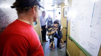 Photo number 5 from the photo gallery Prime Minister Justin Trudeau and MP Sean Casey tour the Canada C3 expedition vessel at the Charlottetown Harbour