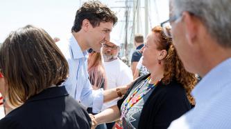 Photo number 9 from the photo gallery Prime Minister Justin Trudeau and MP Sean Casey tour the Canada C3 expedition vessel at the Charlottetown Harbour