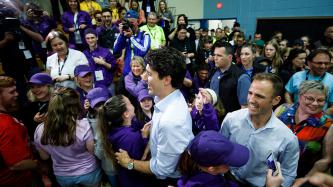 Photo number 3 from the photo gallery Prime Minister Justin Trudeau visits with athletes competing in the 38e Finale des Jeux de l’Acadie in Fredericton