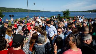Photo number 4 from the photo gallery Prime Minister Justin Trudeau, MP Karen Ludwig, and MP Matt DeCourcey attend a Canada Day kick-off event in Grand Bay-Westfield, New Brunswick