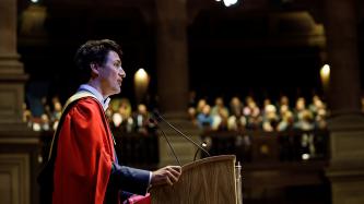 Photo number 1 from the photo gallery Prime Minister Justin Trudeau receives an honorary degree from the University of Edinburgh