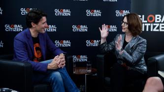 Photo number 1 from the photo gallery Prime Minister Justin Trudeau and Sophie Grégoire Trudeau meet with Julia Gillard during the Global Citizen concert in Hamburg, Germany