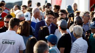 Photo number 2 from the photo gallery Prime Minister Justin Trudeau, Sophie Grégoire Trudeau, and their children visit the Pointe-au-Père Lighthouse in Quebec