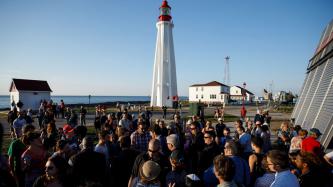 Photo number 4 from the photo gallery Prime Minister Justin Trudeau, Sophie Grégoire Trudeau, and their children visit the Pointe-au-Père Lighthouse in Quebec
