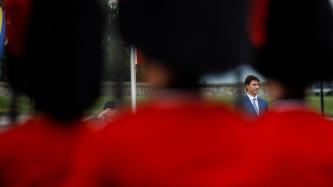 Photo number 3 from the photo gallery Prime Minister Justin Trudeau is made an honorary member of the Royal 22nd Regiment at la Citadelle in Québec City, Quebec
