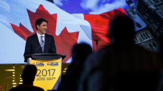Photo number 1 from the photo gallery Prime Minister Justin Trudeau attends the United Food and Commercial Workers of Canada's National Convention in Montréal