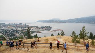 Photo number 3 from the photo gallery Prime Minister Justin Trudeau goes for a hike with fellow MPs in Kelowna, British Columbia