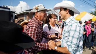Photo number 1 from the photo gallery Prime Minister Justin Trudeau and Minister François-Philippe Champagne attend the Festival Western de St-Tite, Quebec